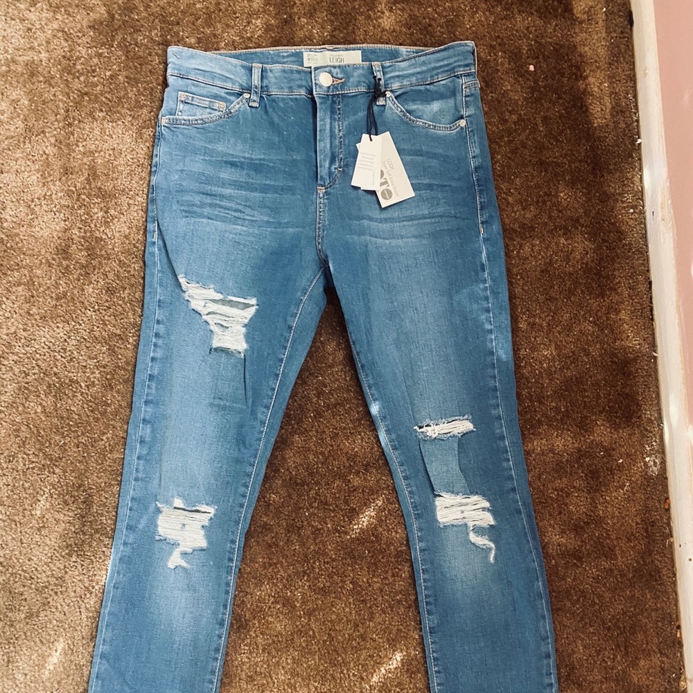Nwt Topshop Leigh ankle grazer skinny jeans